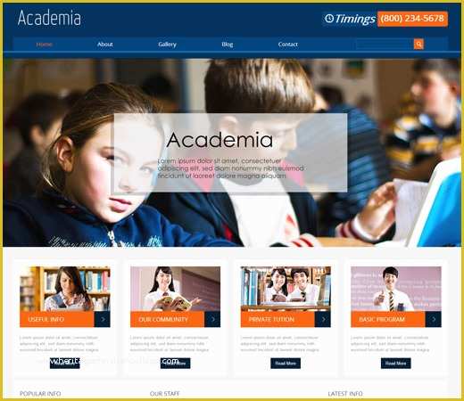 School Website Templates Free Download HTML5 Of Free Download Academia Education Mobile Website Template