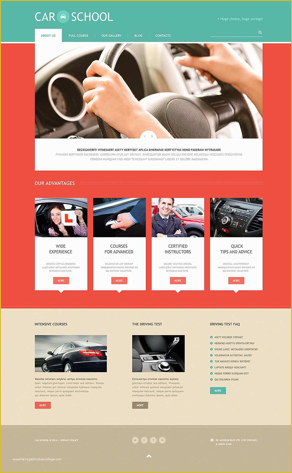 School Website Templates Free Of 20 Best Driving School Website Templates