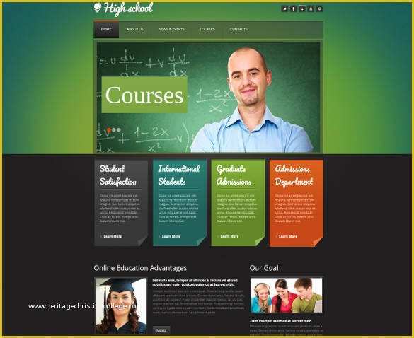 School Website Templates Free Of 27 Education Website themes & Templates