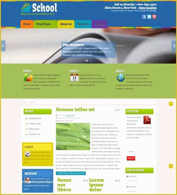School Website Templates Free Of 27 Free Education Website themes & Templates
