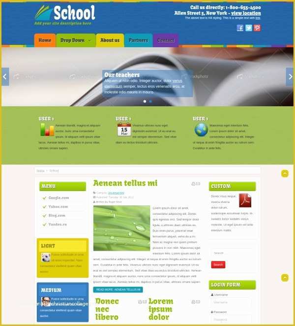 School Website Templates Free Of 27 Free Education Website themes &amp; Templates