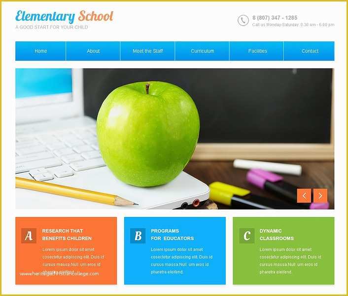 School Website Templates Free Of 33 School Website themes & Templates