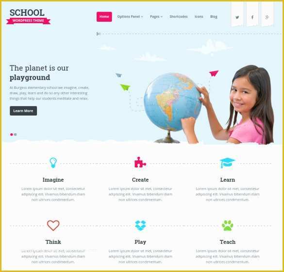 School Website Templates Free Of 33 School Website themes & Templates