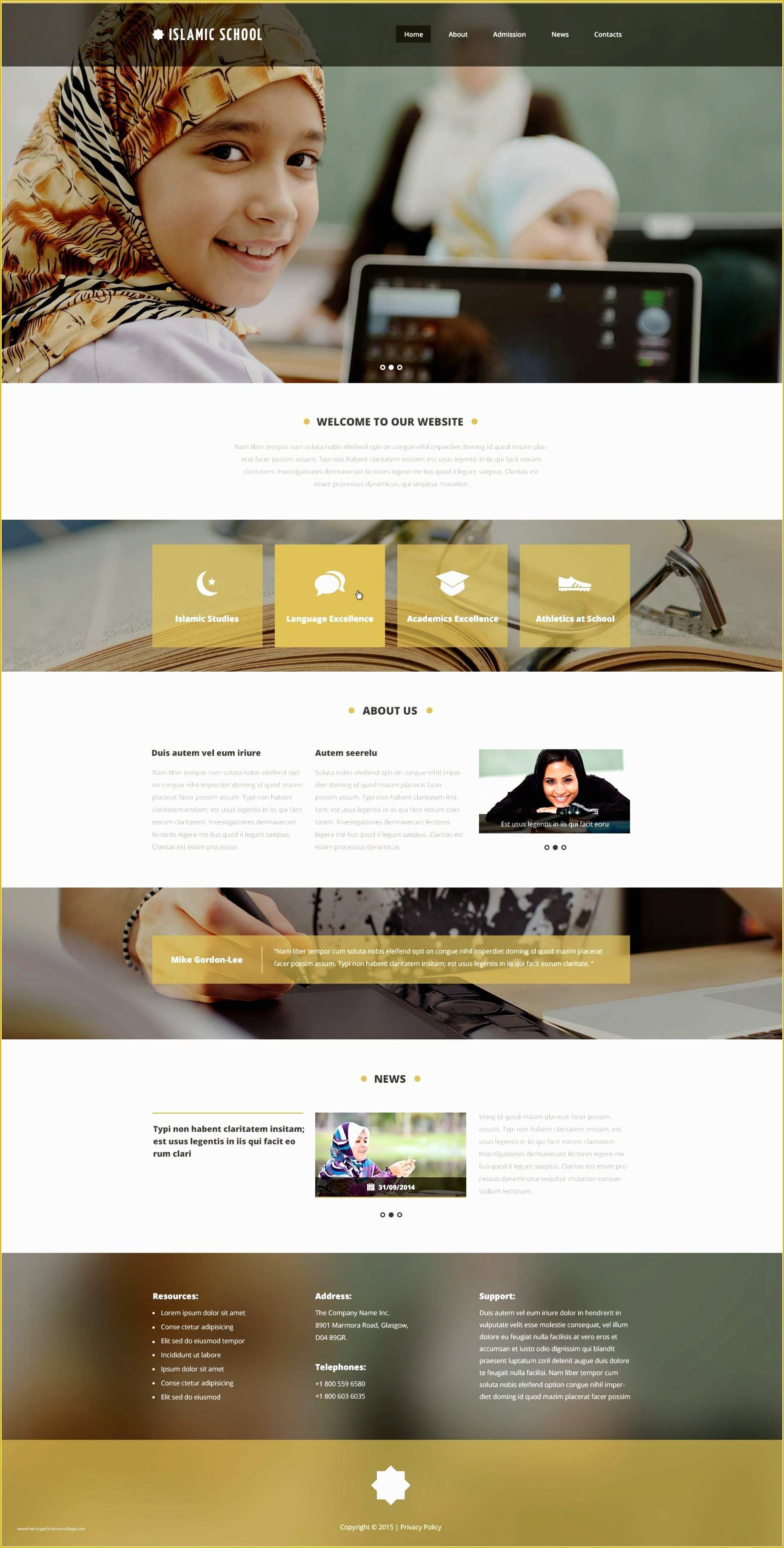 School Website Templates Free Of 6 Responsive School Website Templates Eerri