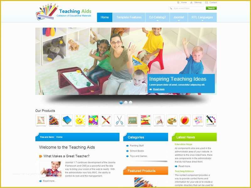 School Website Templates Free Of Jm Teaching Aids Free Joomla School Website Template