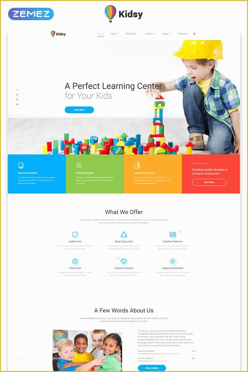 School Website Templates Free Of Primary School Responsive Website Template