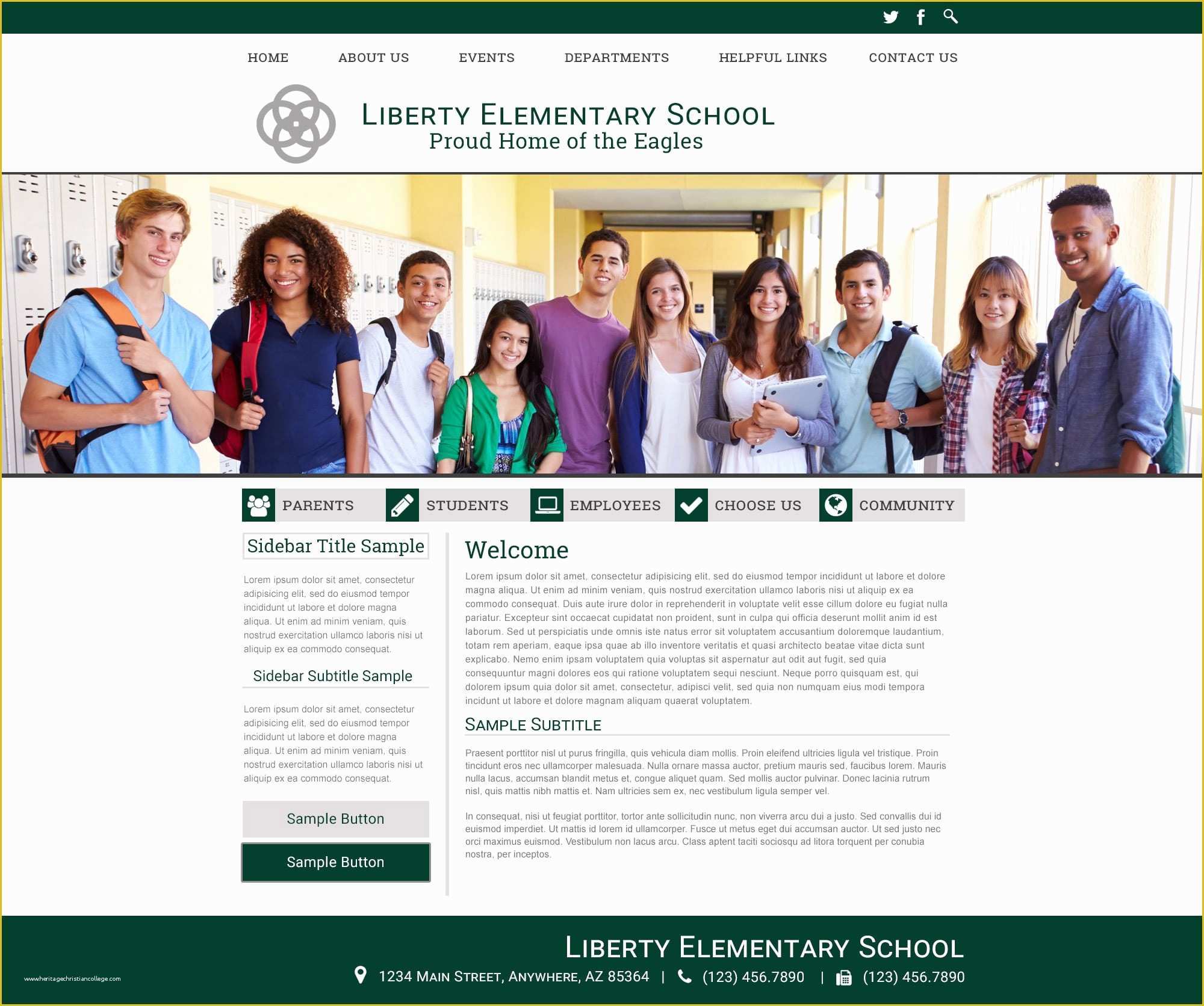 School Website Templates Free Of School Website Templates for Responsive School Sites