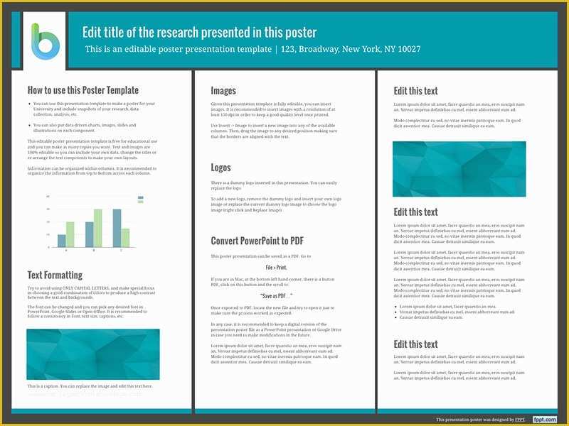 Scientific Poster Design Templates Free Of Presentation Poster Templates Free Powerpoint Templates