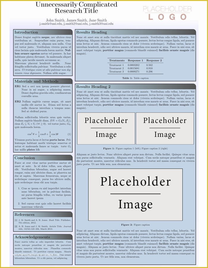 Scientific Poster Template Free Of Latex Templates Conference Posters
