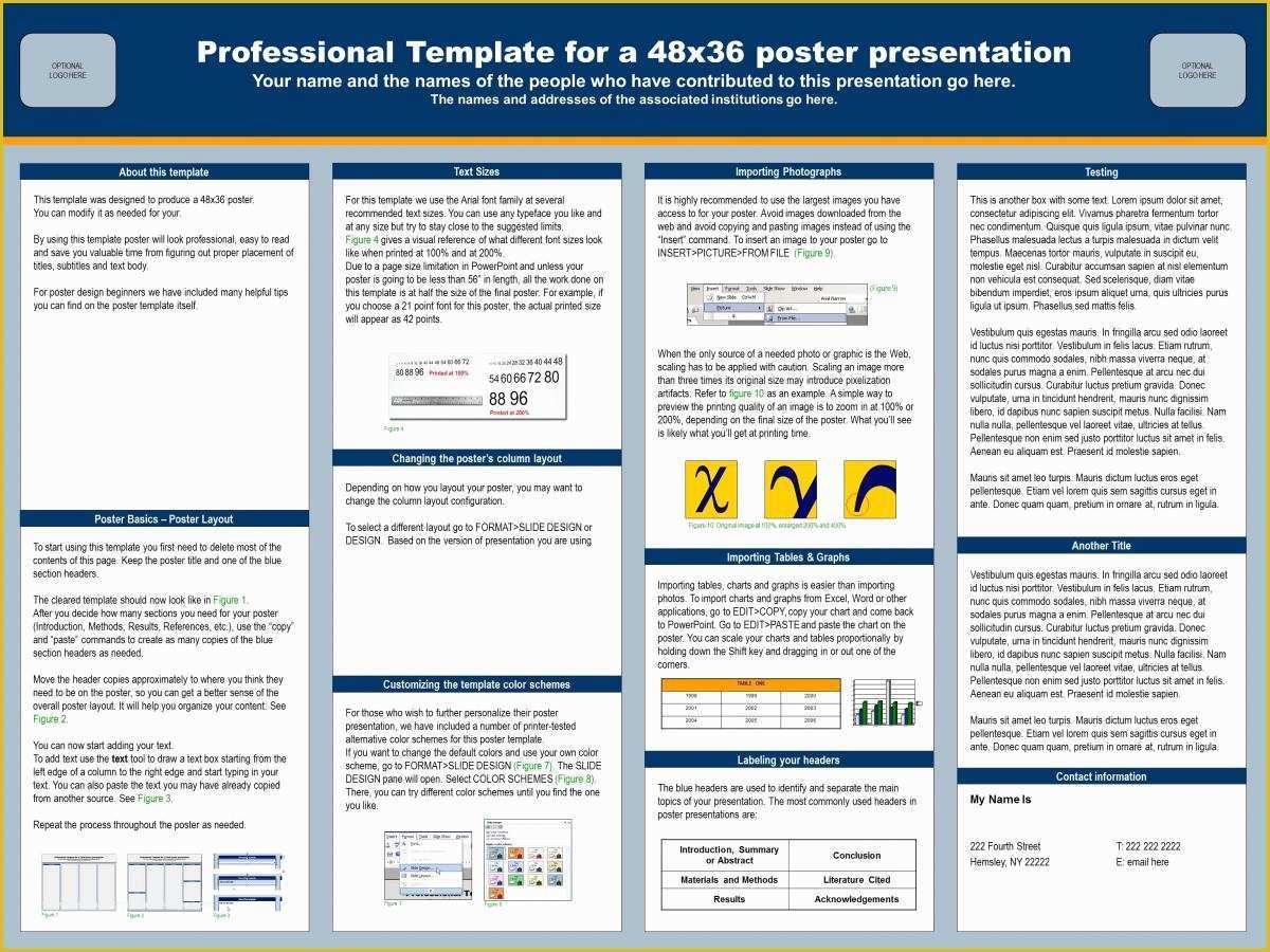 Scientific Poster Template Free Of Poster Scientific Poster Template