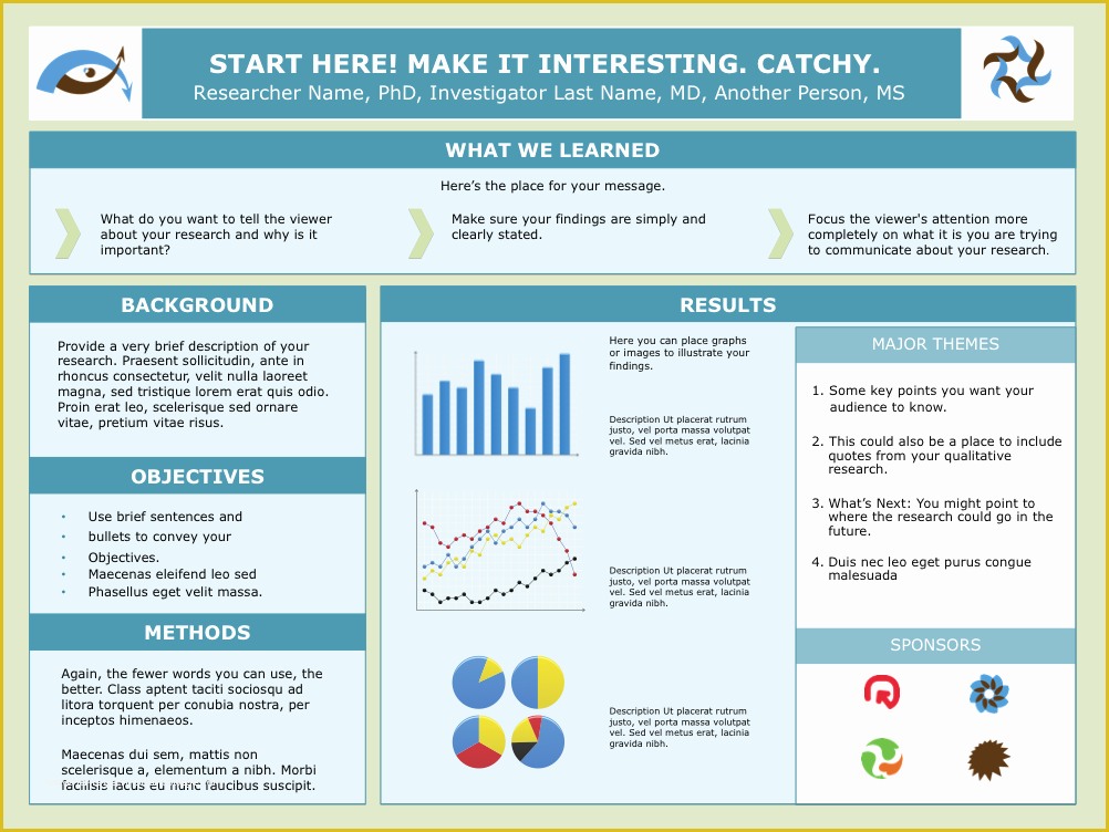 Scientific Poster Template Free Of Scientific Research Poster Template Google Search