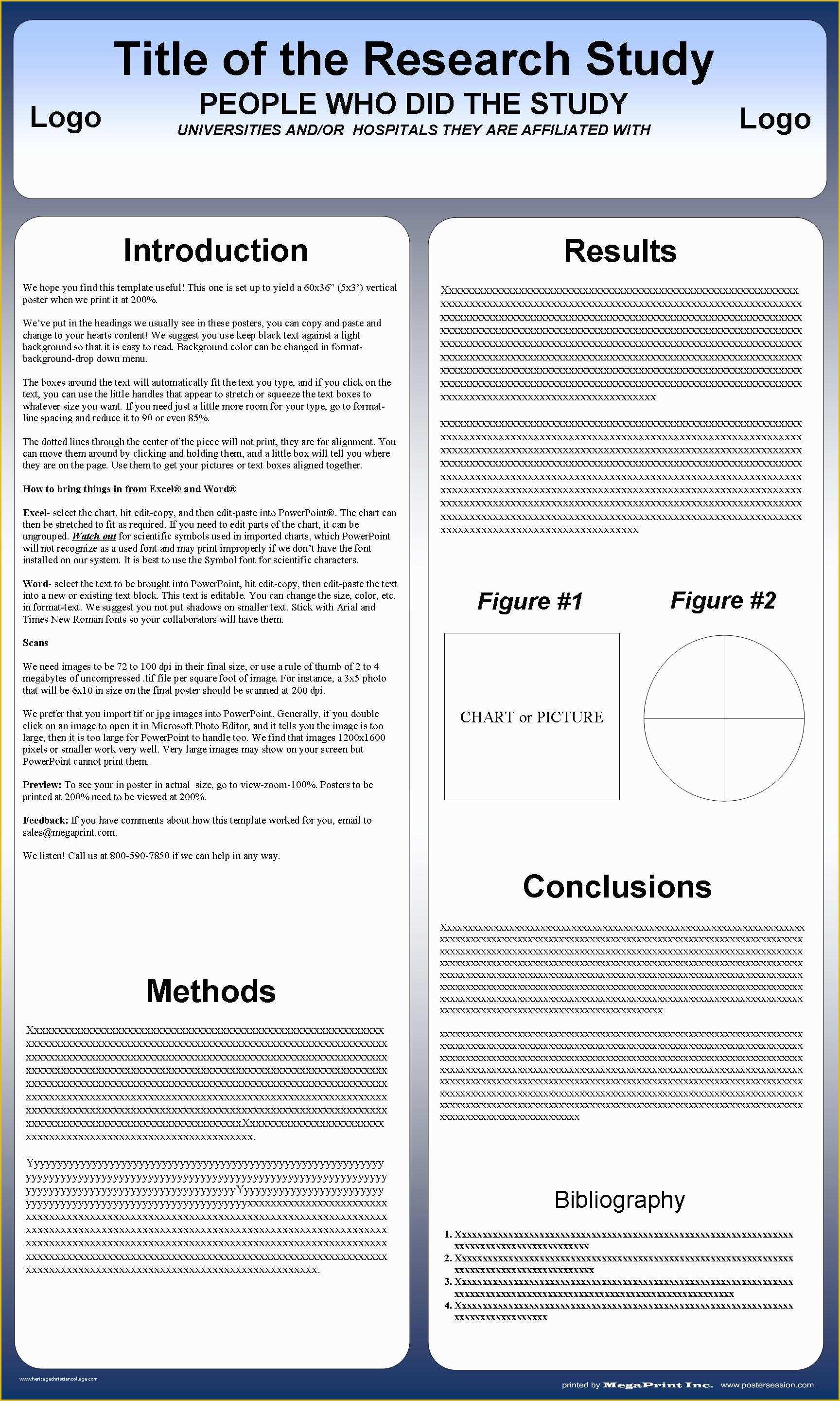 Scientific Poster Template Free Of Vertical Poster Templates for Free