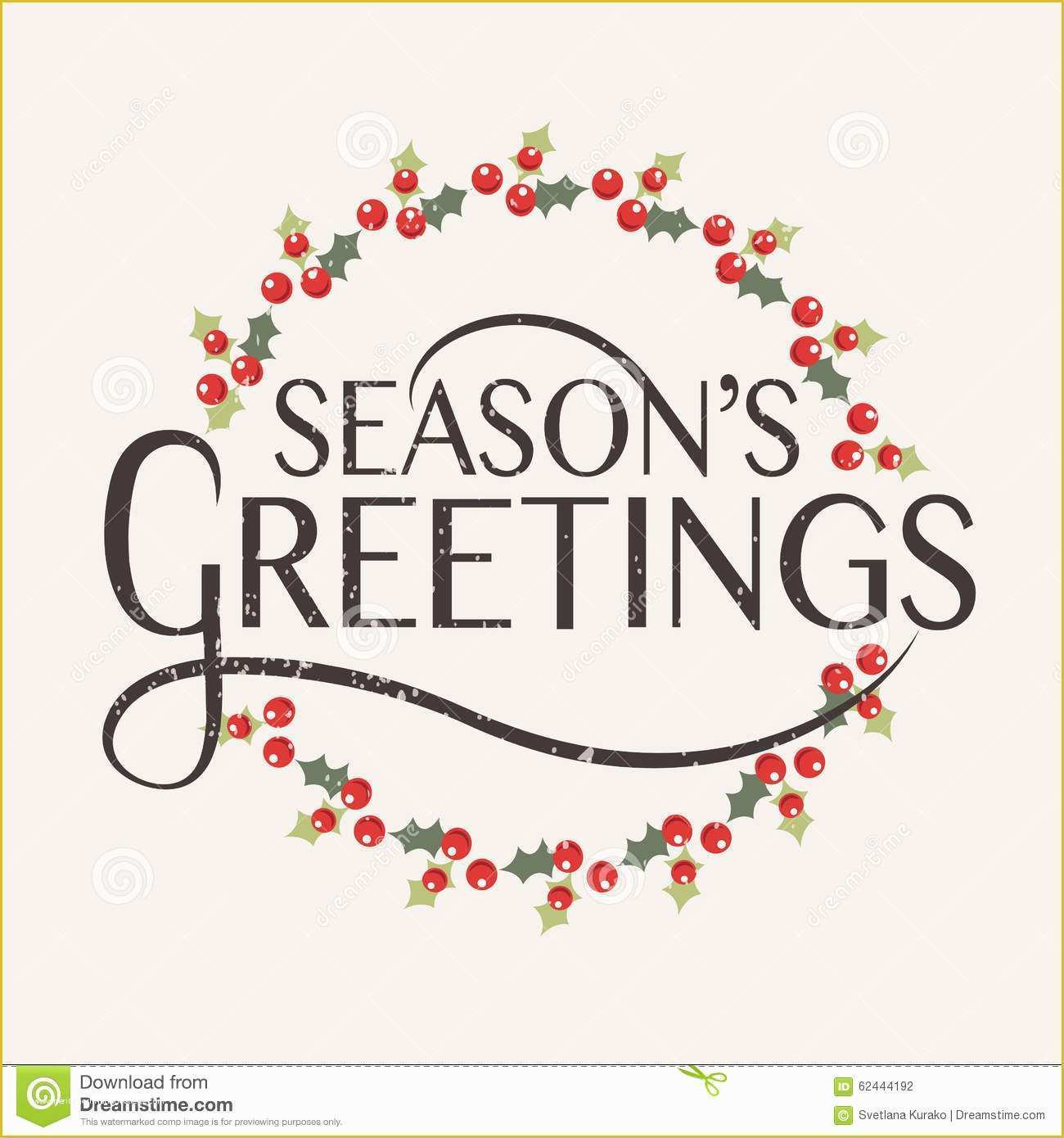 43 Seasons Greetings Card Templates Free