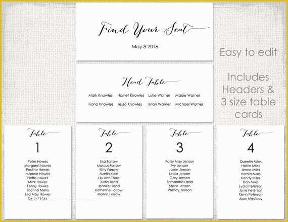 Seating Chart Cards Template Free Of the 25 Best Seating Chart Template Ideas On Pinterest