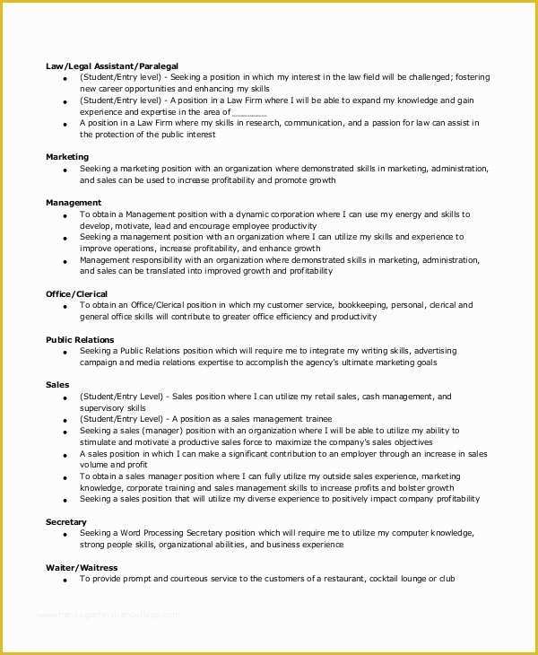 Secretary Resume Templates Free Of 8 Sample Secretary Resumes