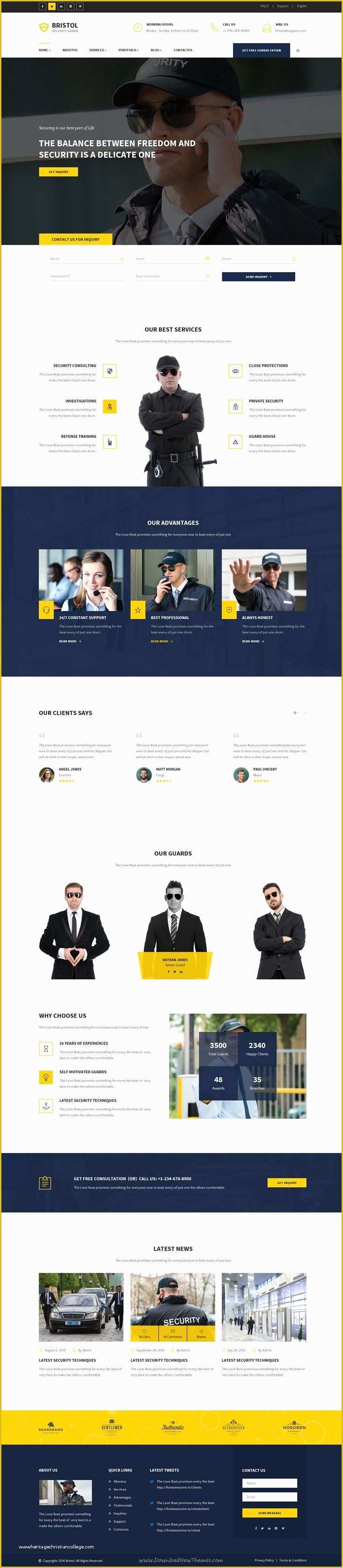 Security Guard Website Templates Free Download Of 1000 Ideas About 