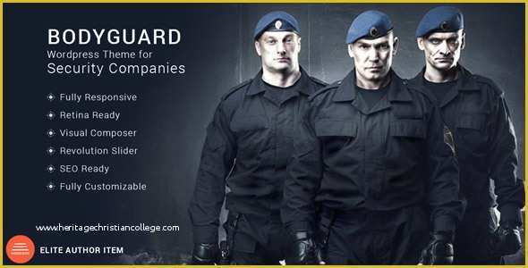 Security Guard Website Templates Free Download Of Bodyguard Security and Cctv Wp theme by Mymoun