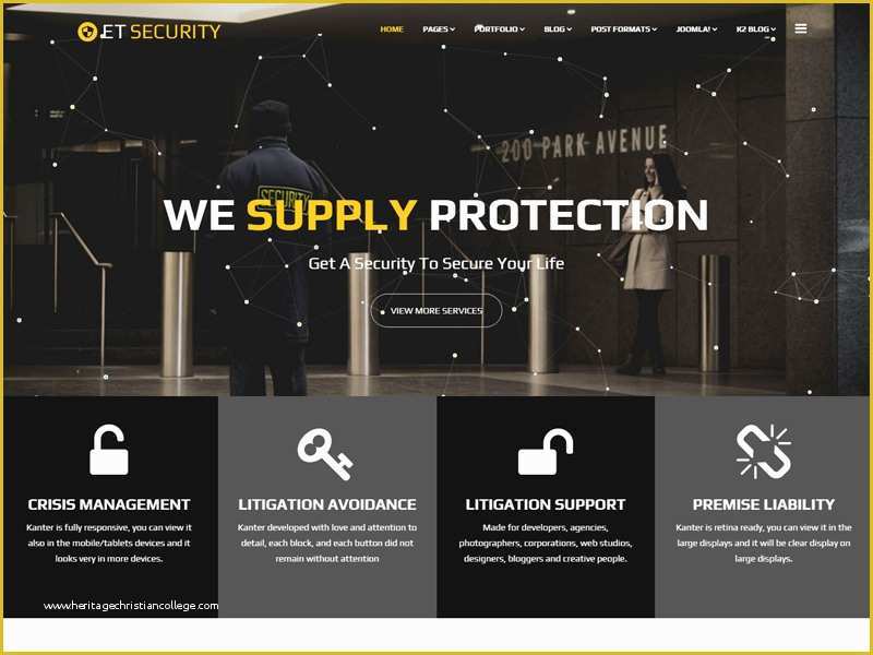 Security Guard Website Templates Free Download Of Et Security Joomla Security Template Freemium Download