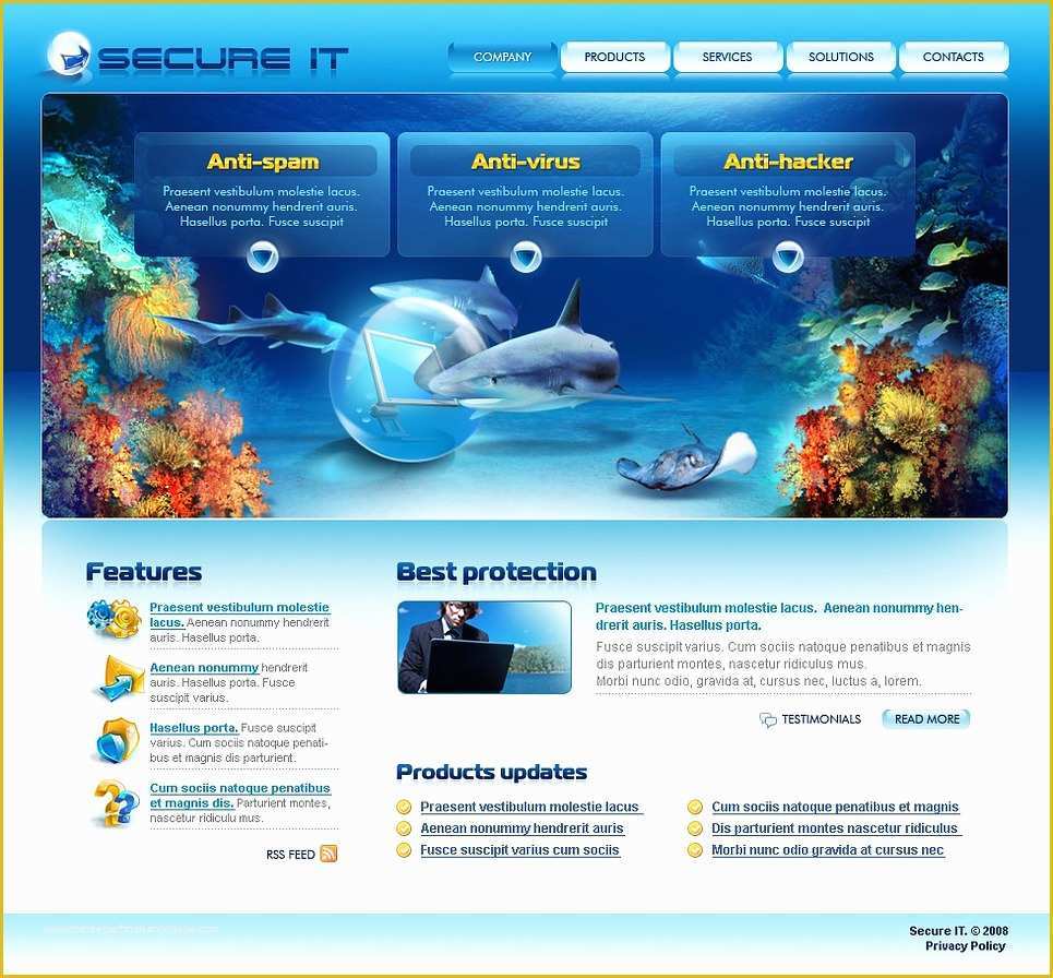 Security Guard Website Templates Free Download Of Information Security Website Template Web Design