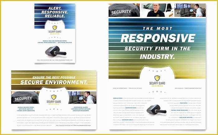 Security Guard Website Templates Free Download Of Security Guard Flyer &amp; Ad Template Design