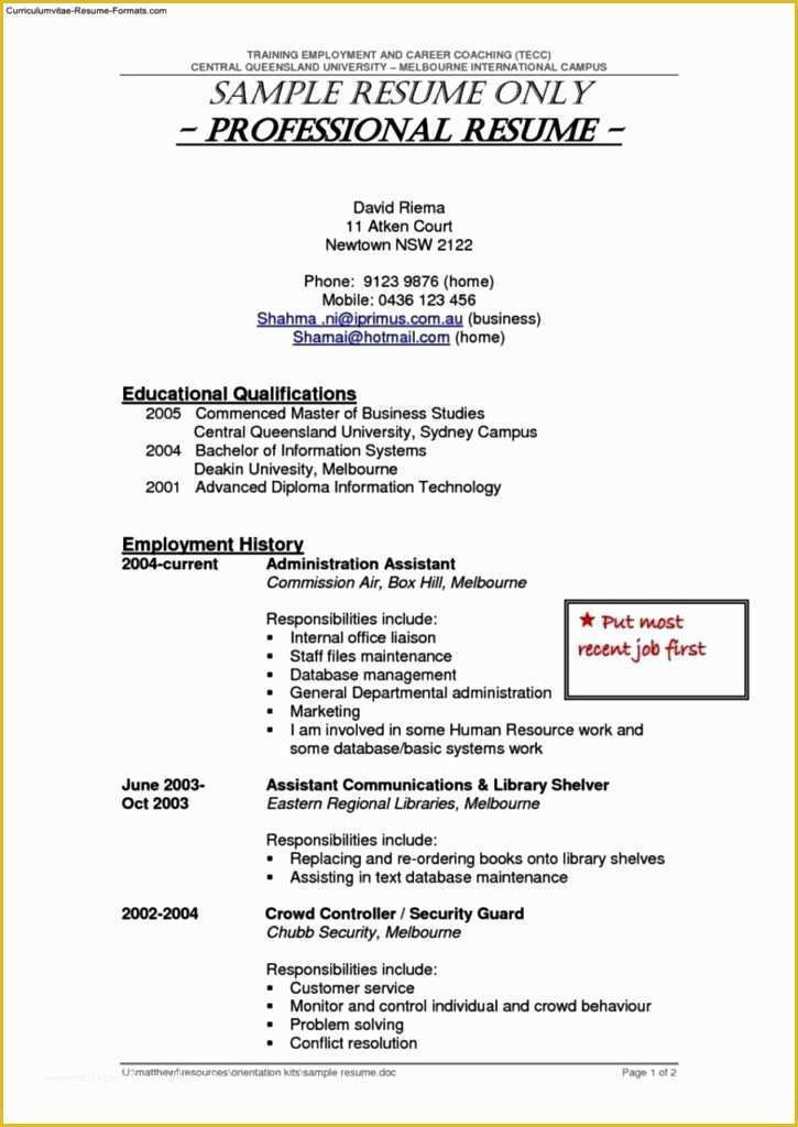 Security Resume Template Free Of 20 Security Guard Resume Template for Free