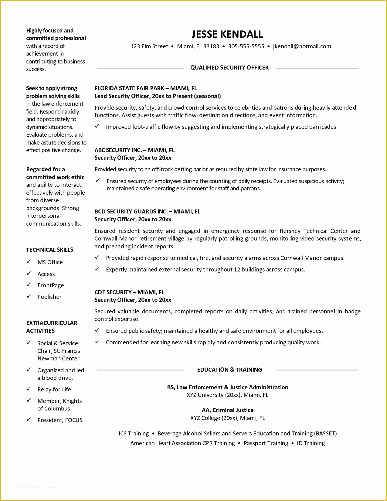 Security Resume Template Free Of Private Security Resume Sample Sidemcicek