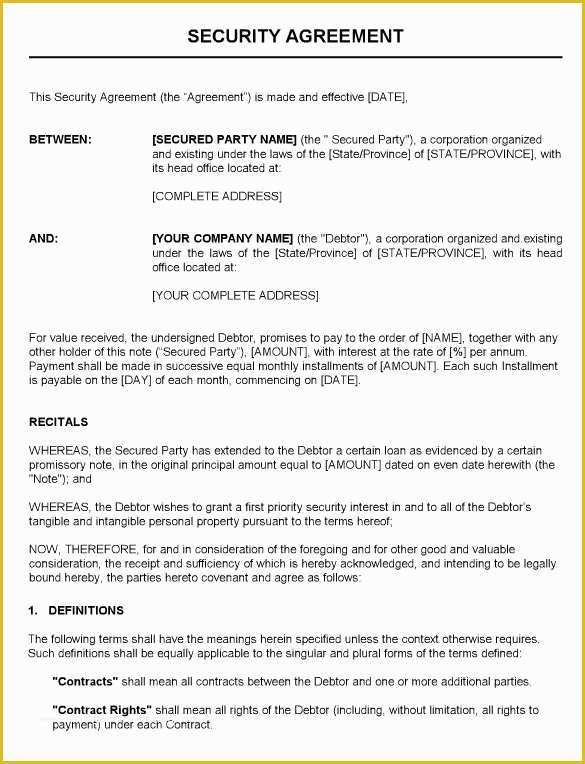 Security Service Contract Template Free Of 14 Security Contract Templates Doc Pdf