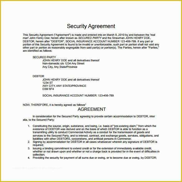 Security Service Contract Template Free Of 9 Security Contract Samples and Templates – Pdf Word