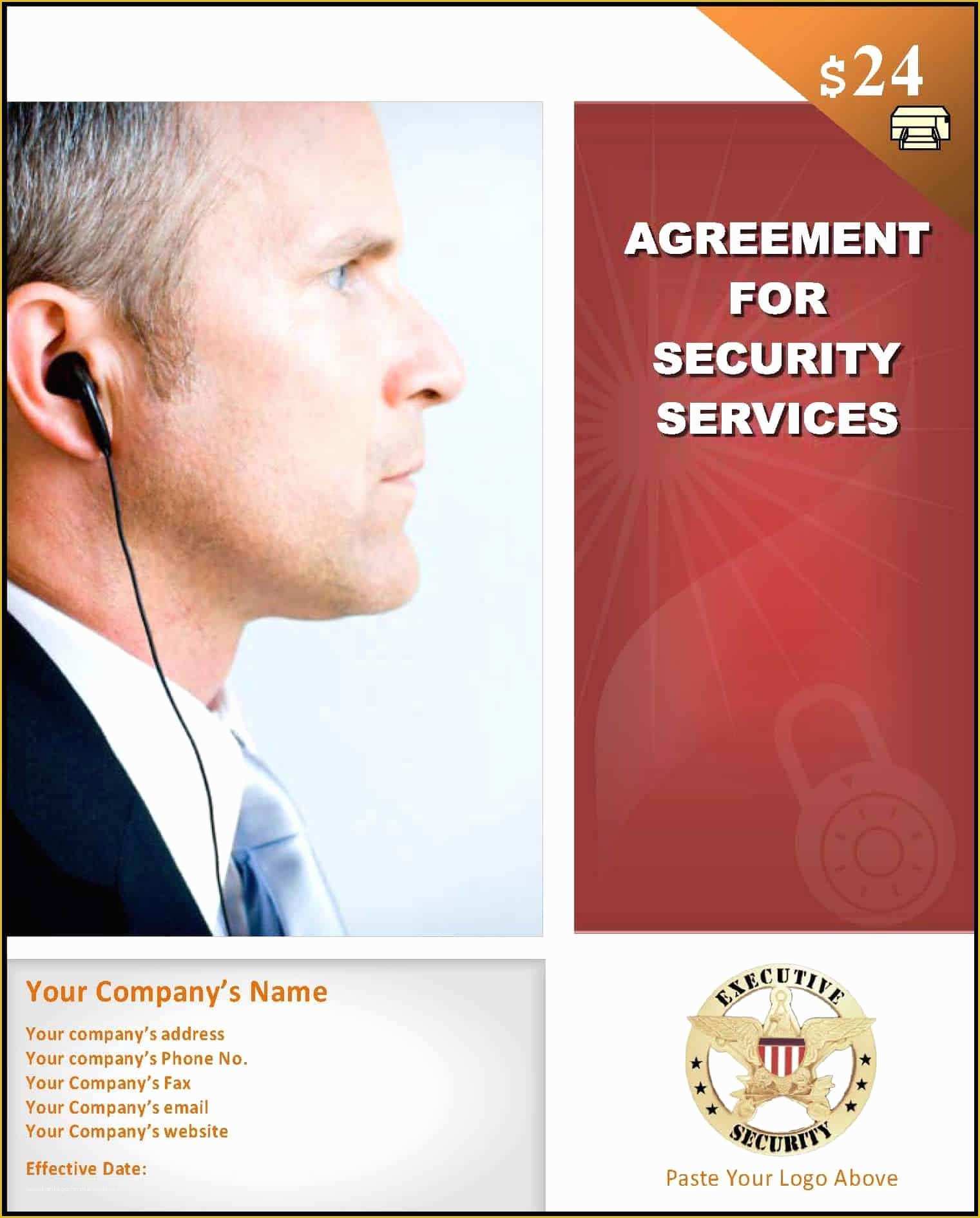 Security Service Contract Template Free Of Sample Security Contract Template