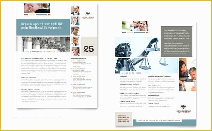Sell Sheet Template Free Of Family Law attorneys Datasheet Template Design