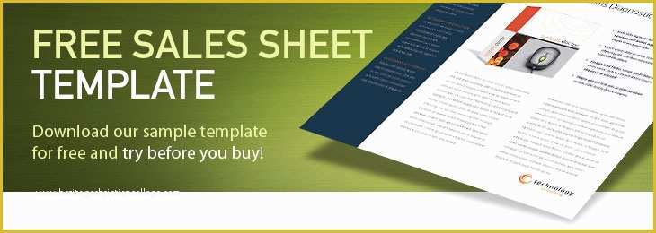 Sell Sheet Template Free Of Free Sales Sheet Template
