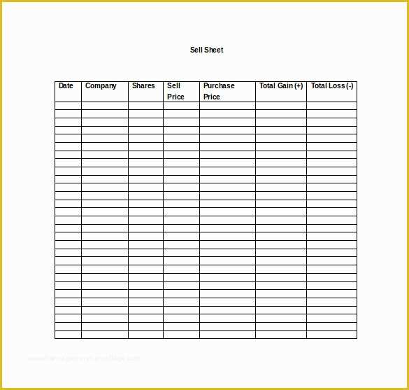 Sell Sheet Template Free Of Sell Sheet Template 10 Free Word Pdf Documents