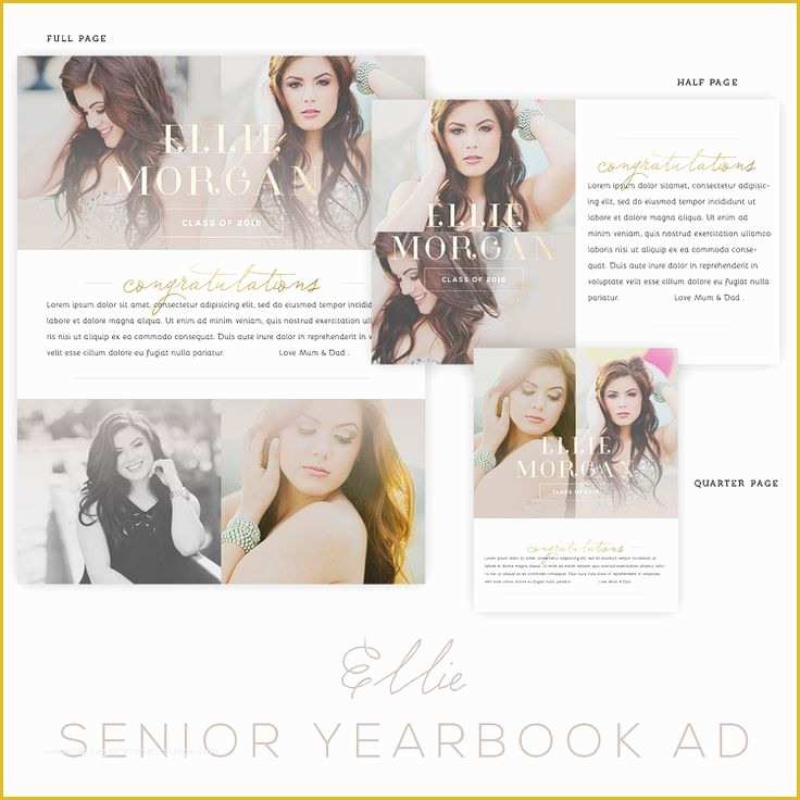 Senior Yearbook Ad Templates Free Of 1000 Images About Senior Year On Pinterest