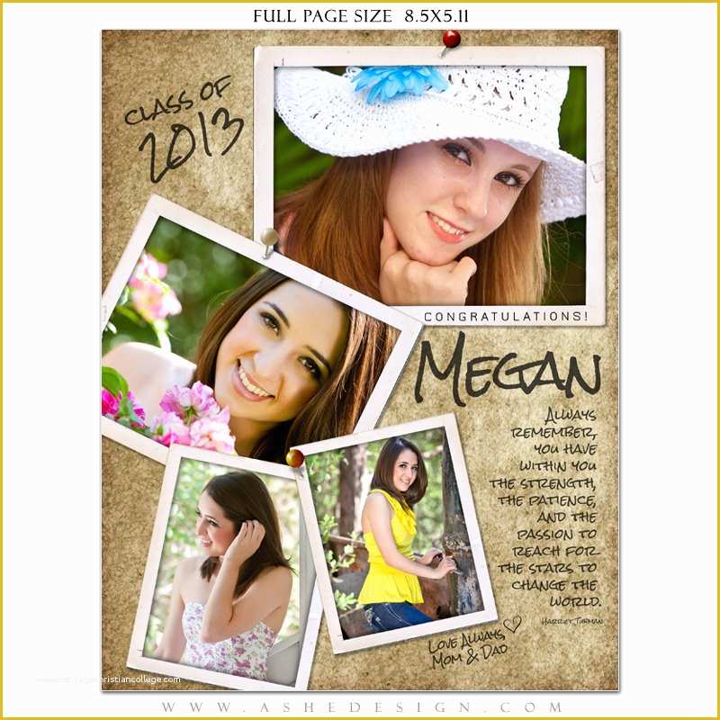 Senior Yearbook Ad Templates Free Of Senior Yearbook Ad Sets for Graphers by ashedesign On