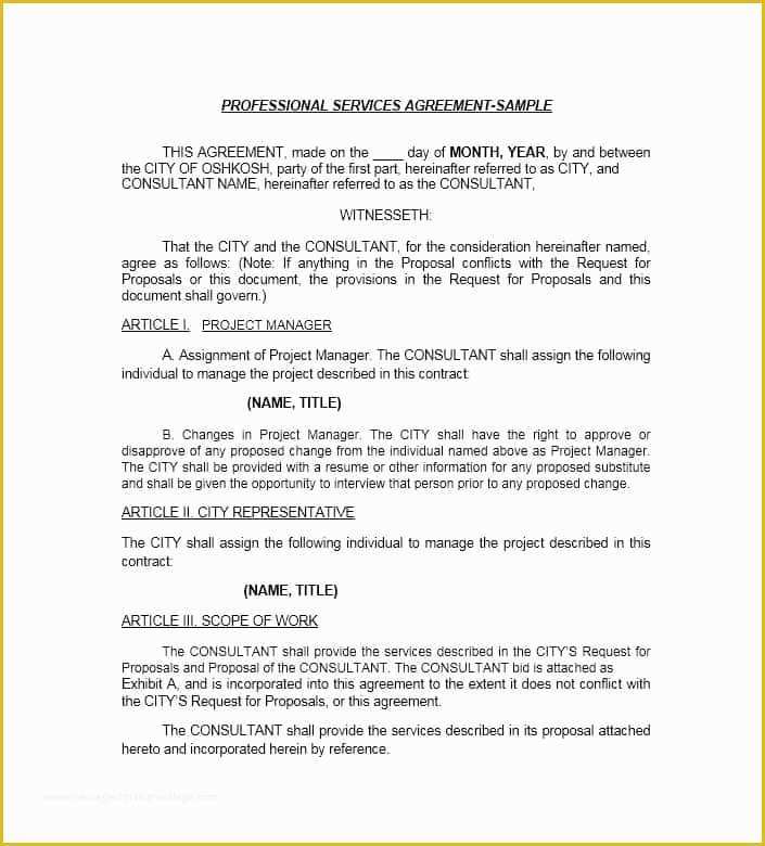 Service Agreement Template Free Of 50 Professional Service Agreement Templates & Contracts