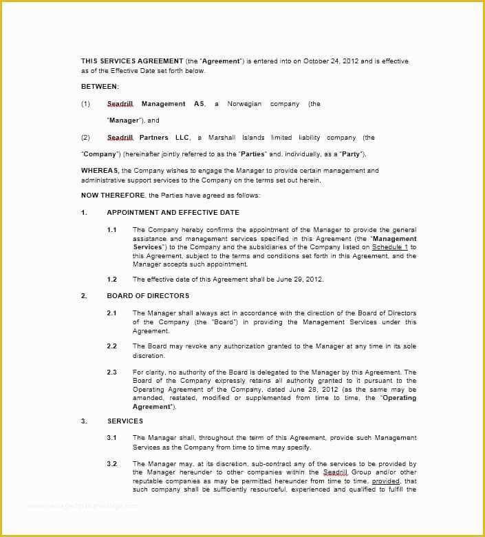 Service Agreement Template Free Of 50 Professional Service Agreement Templates & Contracts