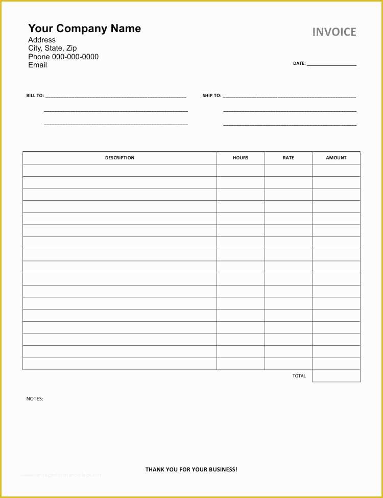 Service Invoice Template Free Of Carbon Copy Service Invoice Template to Personalize with 5