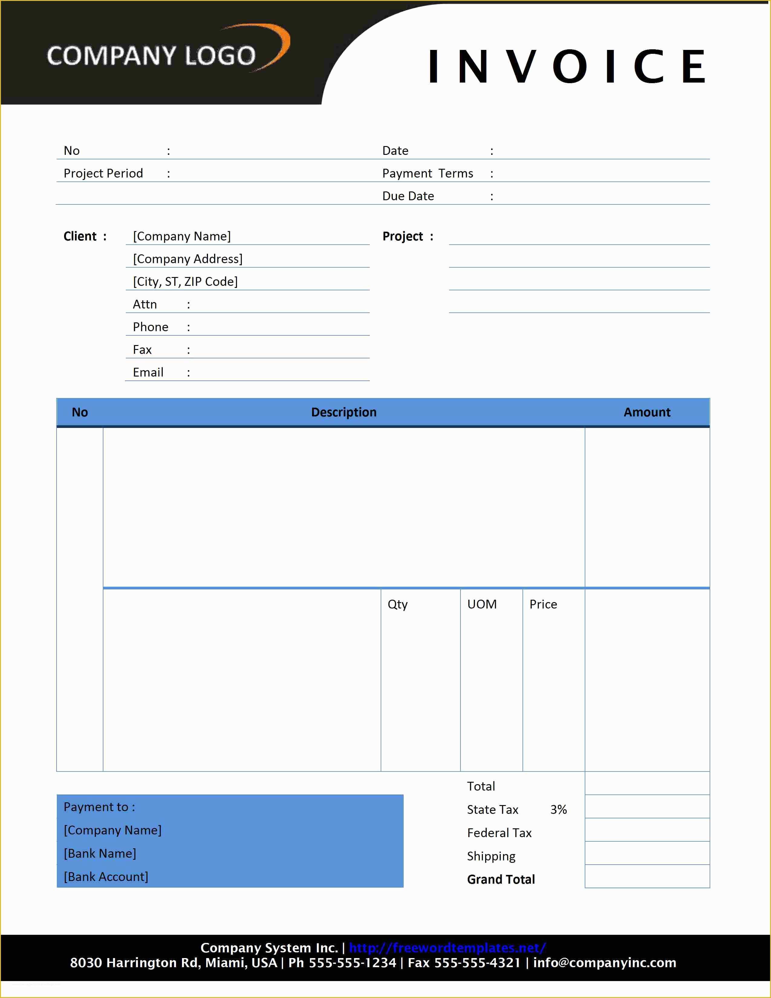 Service Invoice Template Free Of Consultant Invoice