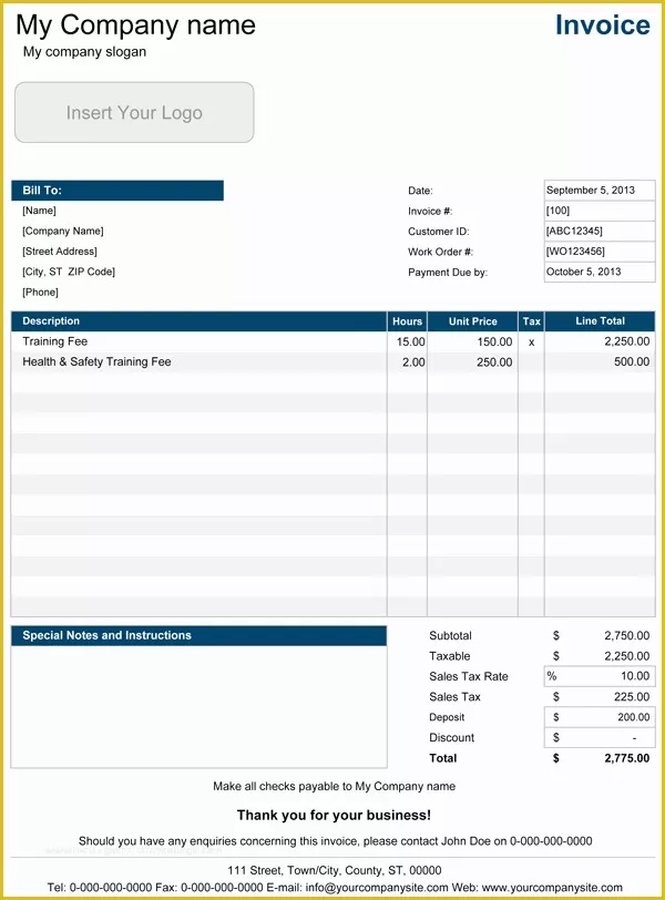 Service Invoice Template Word Download Free Of Download Word Service Invoice Template Service Invoice