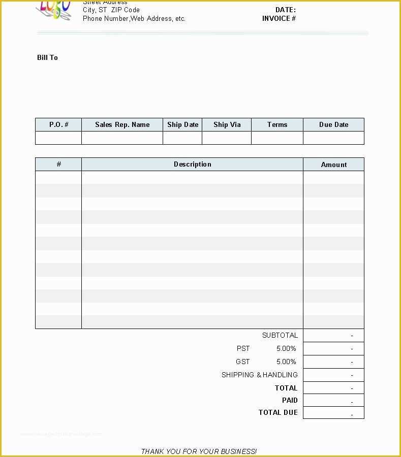 Service Invoice Template Word Download Free Of Service Invoice Template Word Download Free Resume