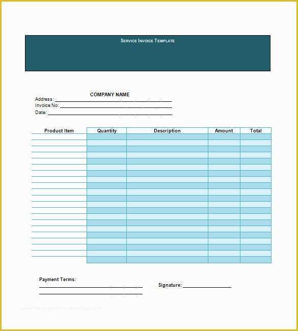 Service Invoice Template Word Download Free Of Service Invoice Templates – 11 Free Word Excel Pdf