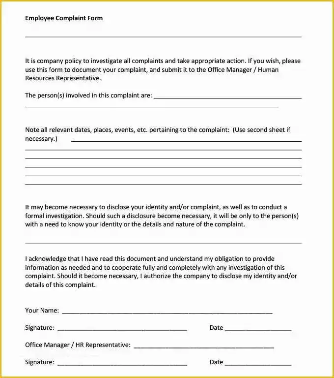 Sexual Harassment Policy Template Free Of Hr File Note Template