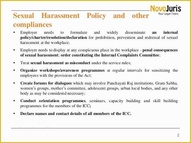 Sexual Harassment Policy Template Free Of Ual Harassment Polocies