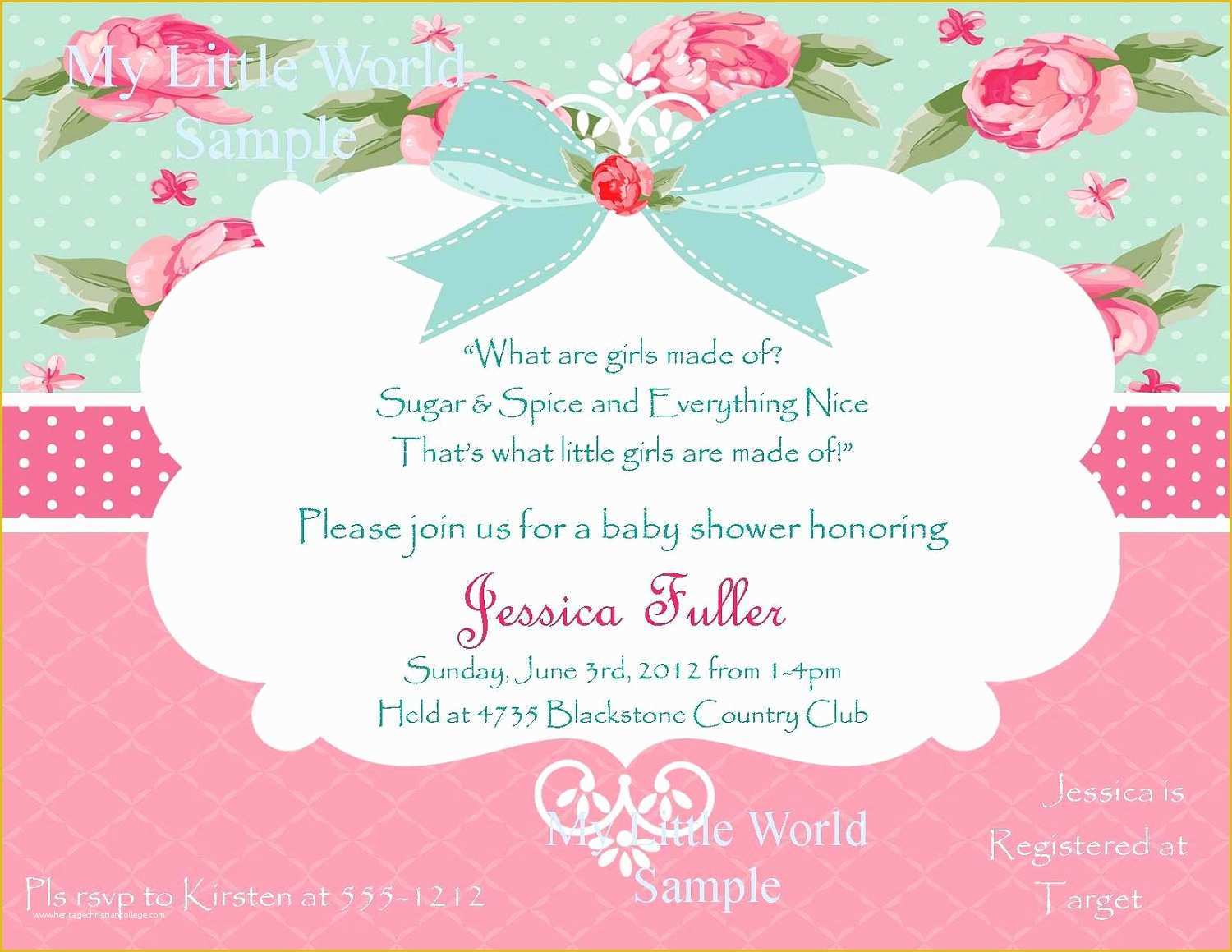 Shabby Chic Birthday Invitation Templates Free Of Shabby Chic Birthday Invitations