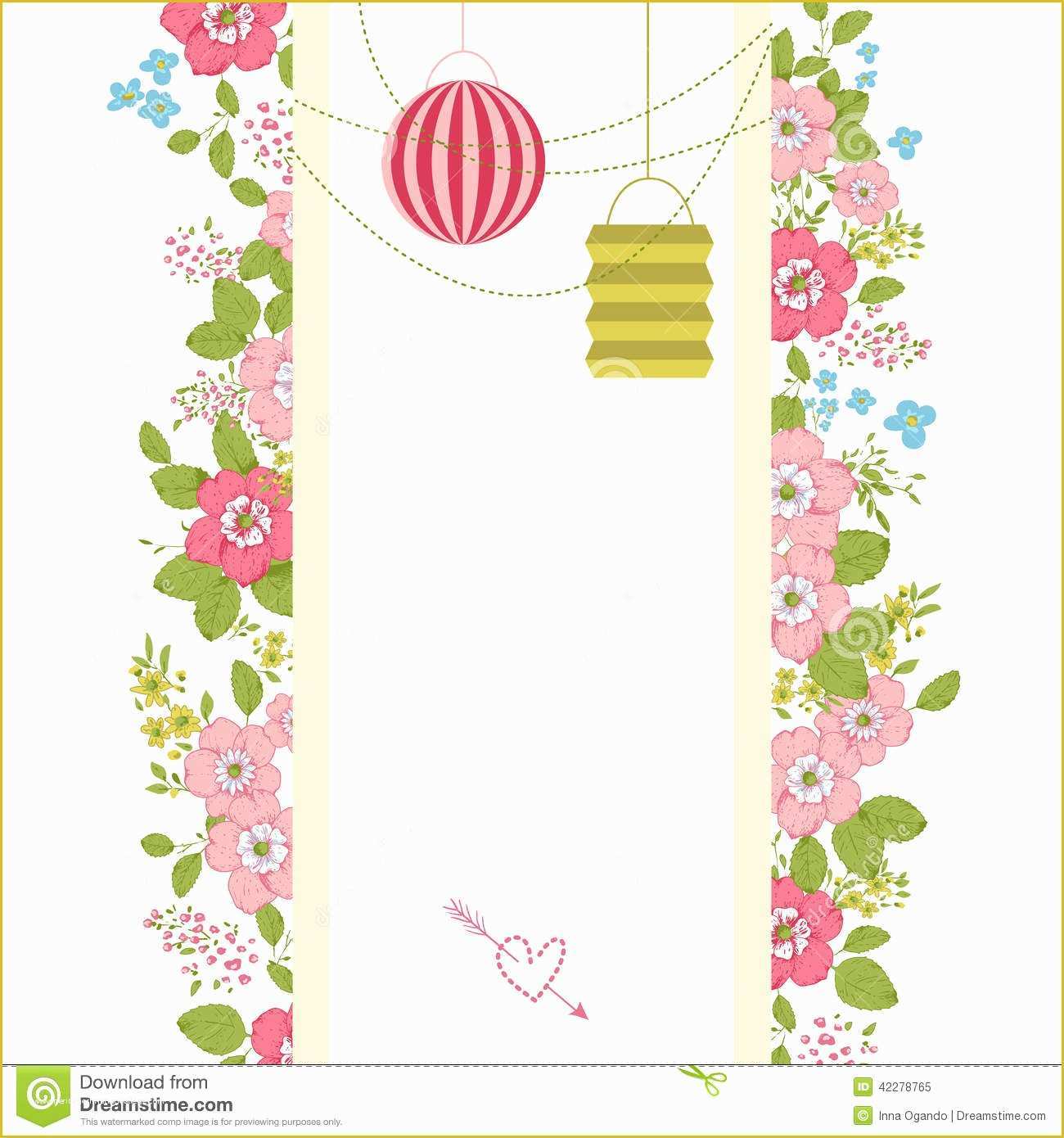Shabby Chic Birthday Invitation Templates Free Of Wedding Invitation Stock Vector Illustration Of Elegant