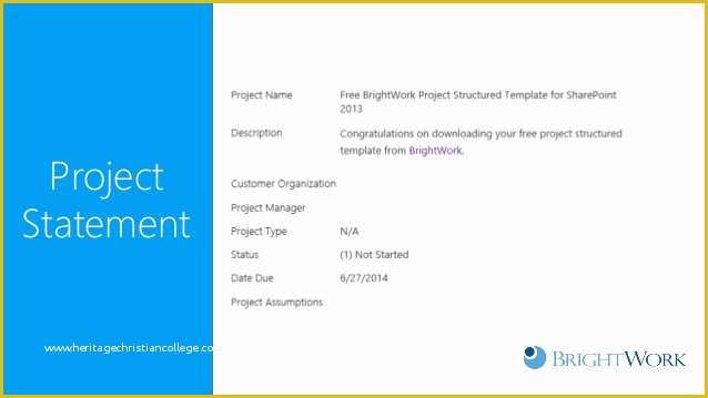 Sharepoint 2013 Project Management Template Free Of Free Project Management Template for Point From