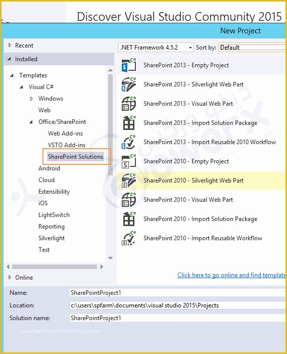 Sharepoint 2016 Templates Free Of Missing Point 2016 Project Template In Visual Studio