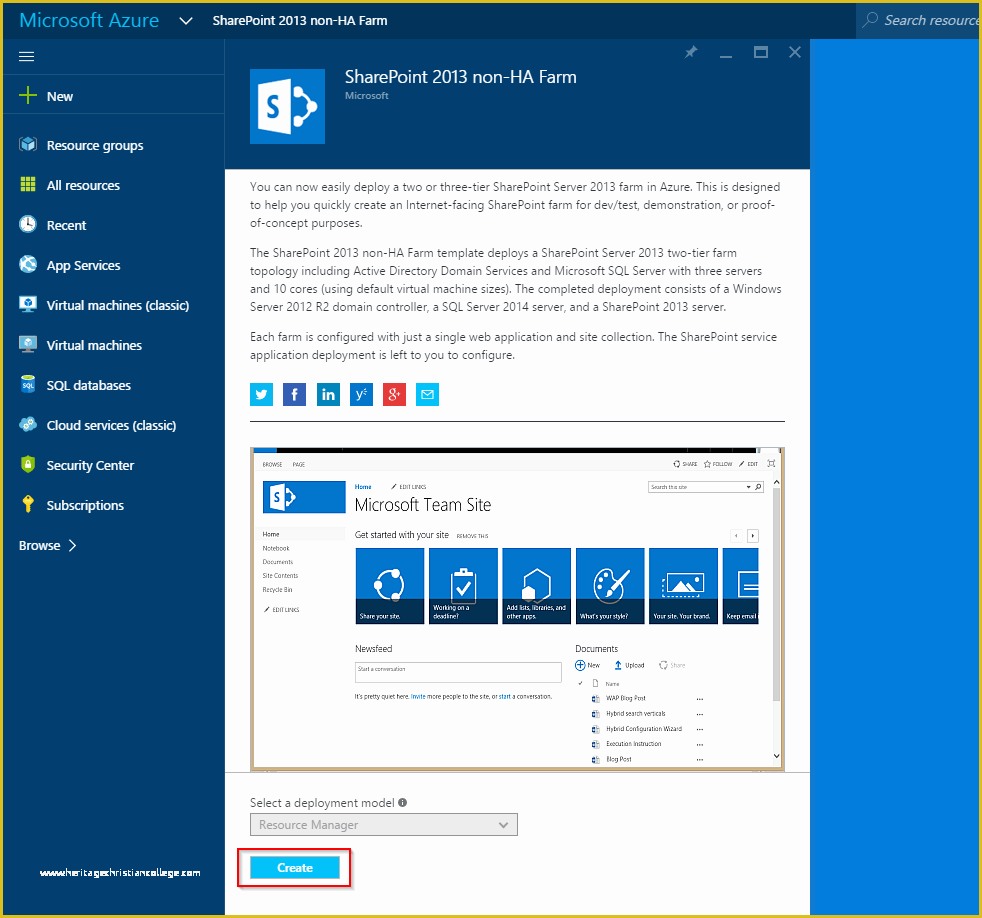 Sharepoint 2016 Templates Free Of Step by Step Microsoft Azure Free Trial Create A Farm