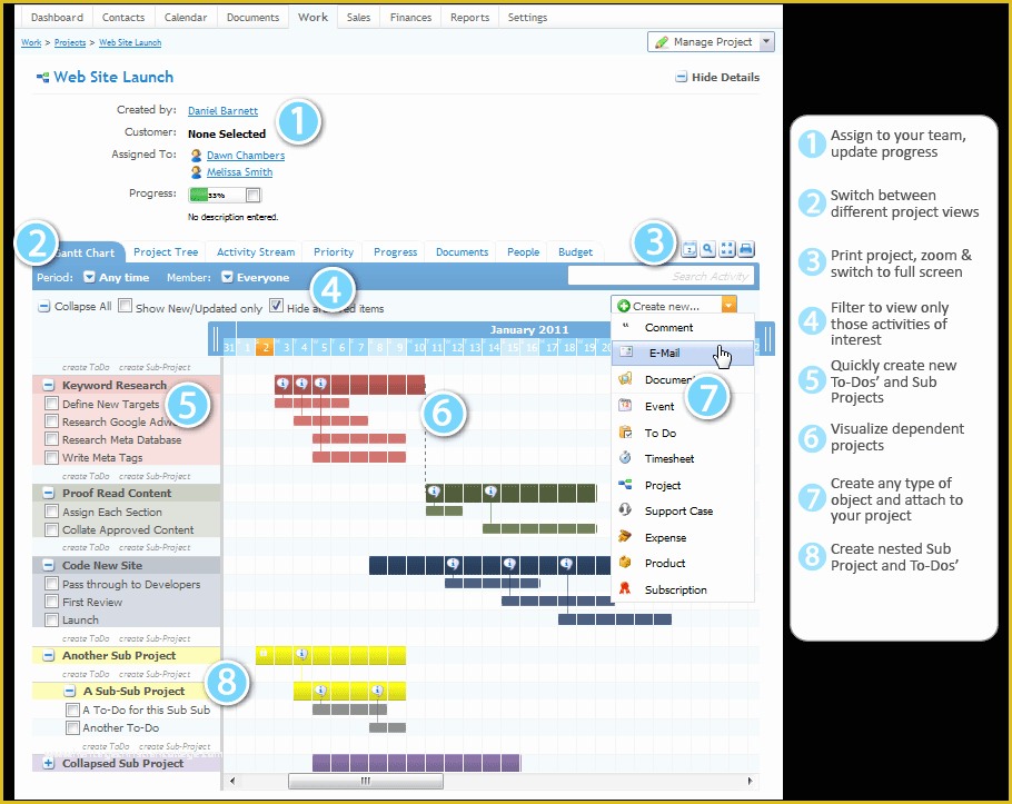 Sharepoint Crm Template Free Of G Suite Integrated Project Tracking software Worketc