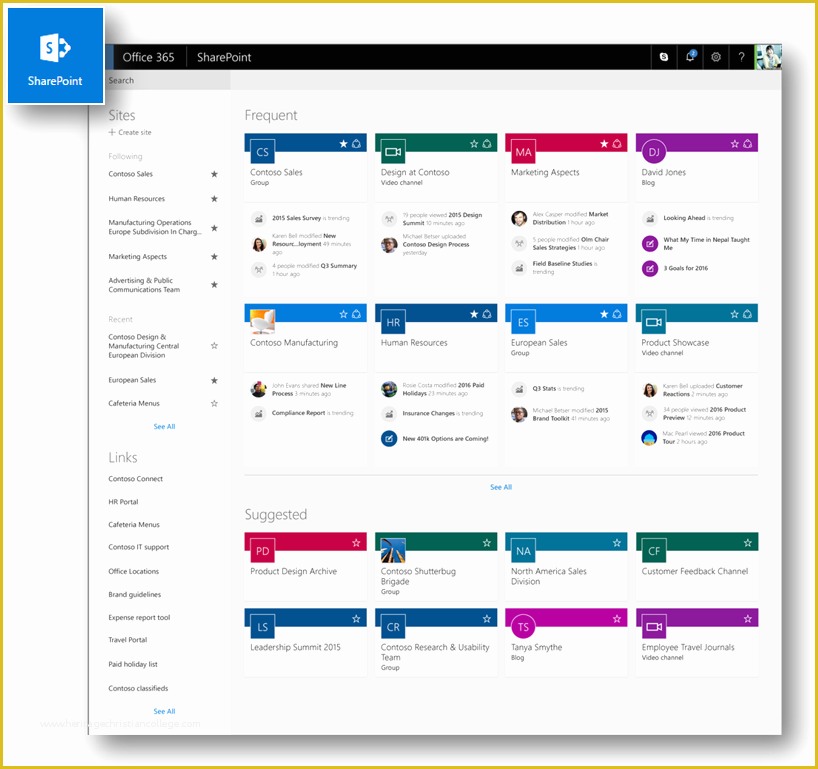 Sharepoint Online Intranet Templates Free Of Point—the Mobile and Intelligent Intranet Microsoft